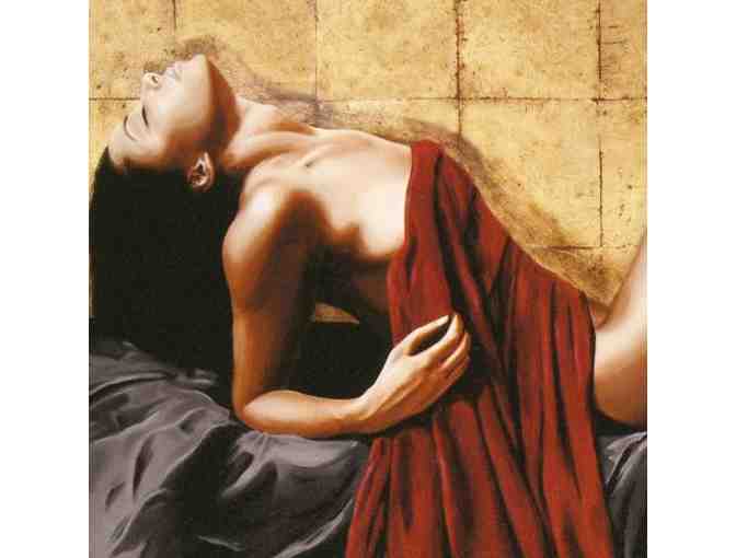 ****'Les Deux Chats' LIMITED EDITION Giclee on Canvas (48' x 24') by Artist Chris Dellorco