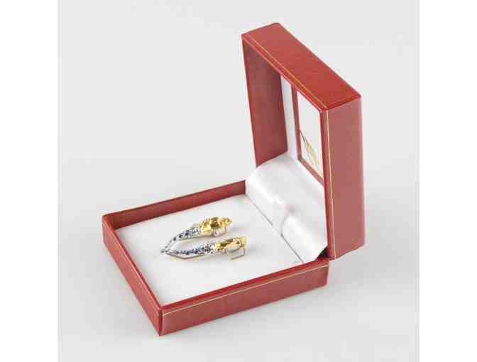 *ERTE!! From the Father of ART DECO:  Initial 'V' Pendant/Brooch!