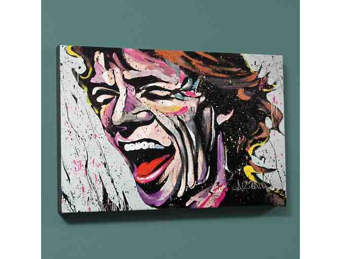 'MICK JAGGER' by Renowned Artist David Garibaldi! LIMITED EDITION CANVAS!!