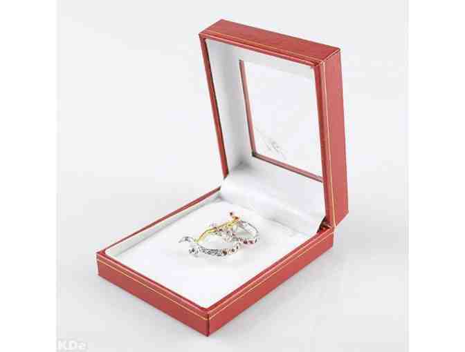 1 ERTE!! From the 'Father Of Art Deco' Collectible Art to Wear!  'B' Pendant/Brooch