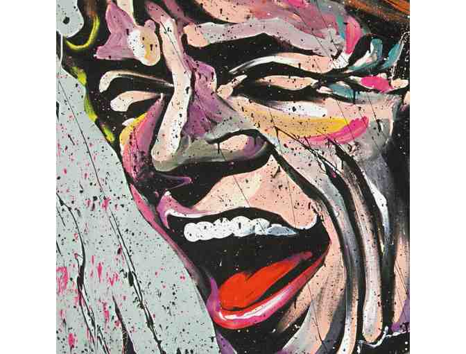 'MICK JAGGER' by Renowned Artist David Garibaldi! LIMITED EDITION CANVAS!!