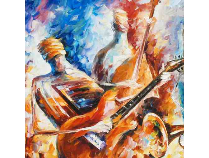 'Bottle Jazz II' LIMITED EDITION Giclee on Canvas by Leonid Afremov!