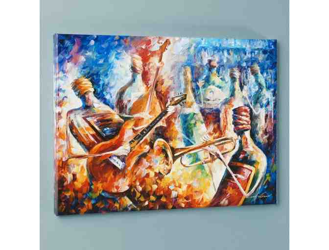 'Bottle Jazz II' LIMITED EDITION Giclee on Canvas by Leonid Afremov!