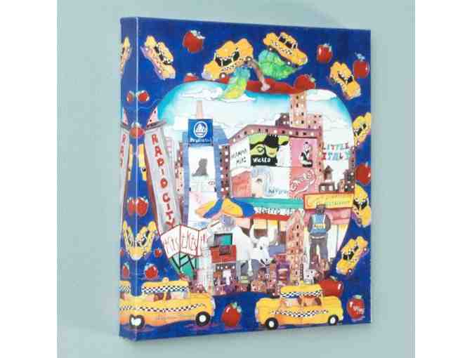 ****1 ONLY! 'Big Apple' LIMITED EDITION Giclee on Canvas by Linnea Pergola!