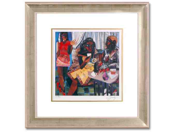 AAA LIMITED EDITION HAND COLORED SERIOLITHOGRAPH:   'Ladies Night Out' by Gigi Bolden