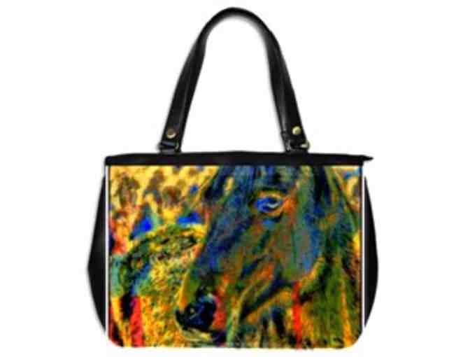 *'EXCLUSIVELY YOURS!':  CUSTOM MADE ART TOTE BAG!:  'MUSTANG' by WBK