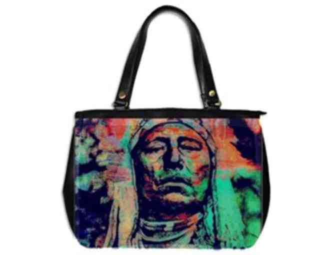 *'EXCLUSIVELY YOURS!':  CUSTOM MADE ART TOTE BAG!:  'PROUD NATIVE' BY WBK