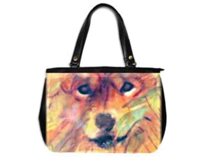 *'EXCLUSIVELY YOURS!':  CUSTOM MADE ART TOTE BAG!:  'YEAR OF THE DOG' BY WBK