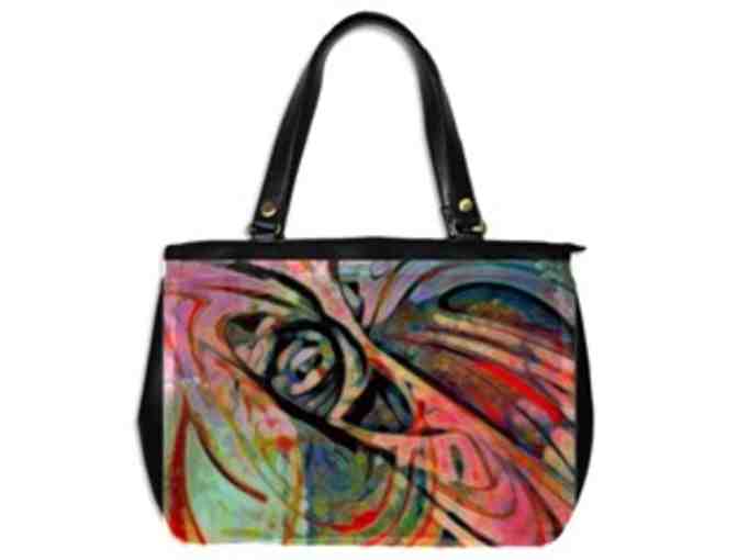 *'EXCLUSIVELY YOURS!':  CUSTOM MADE ART TOTE BAG!: 'ROLLER COASTER' BY WBK