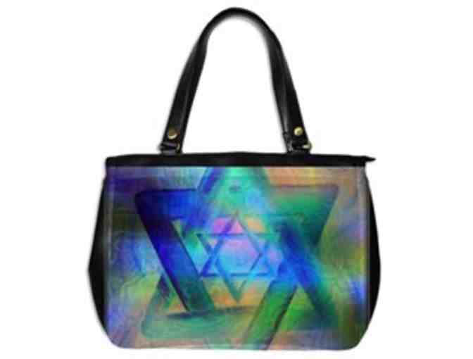 *'EXCLUSIVELY YOURS!':  CUSTOM MADE ART TOTE BAG!: 'STARS OF DAVID' by WBK