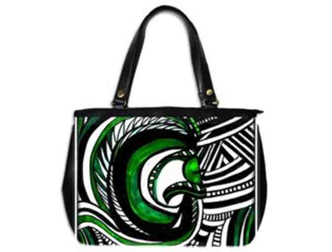 *'EXCLUSIVELY YOURS!':  CUSTOM MADE ART TOTE BAG:  'INITIAL G'