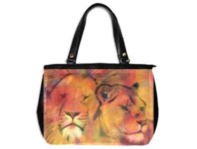 *'EXCLUSIVELY YOURS!': CUSTOM MADE ART TOTE BAG:  'FOREVER LOVE'