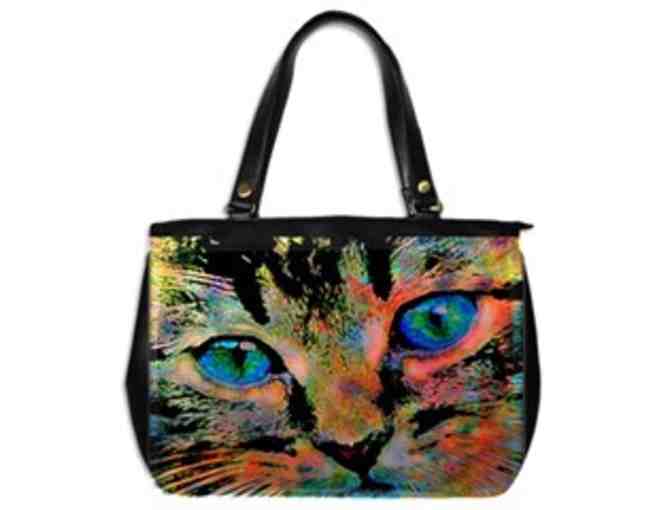 *'EXCLUSIVELY YOURS!':  CUSTOM MADE ART TOTE BAG!  'YEAR OF THE CAT' by WBK