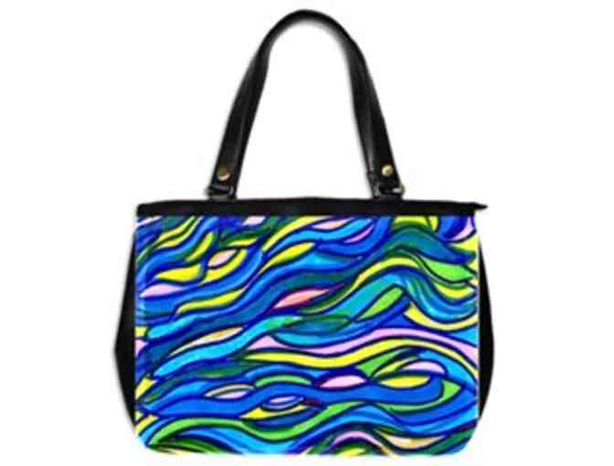 *'EXCLUSIVELY YOURS!':  CUSTOM MADE ART TOTE BAG! 'SUMMER WAVES' by WBK