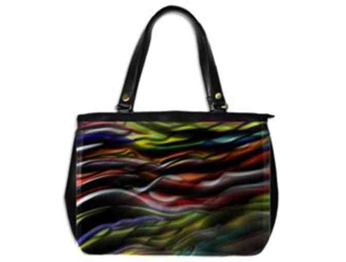 *'EXCLUSIVELY YOURS!':  CUSTOM MADE ART TOTE BAG!:  'THE WAVES EXOTIQUE' BY WBK