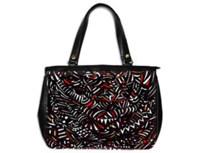 *'EXCLUSIVELY YOURS!':  CUSTOM MADE ART TOTE BAG!:  'TRIBAL MOTIF' by WBK