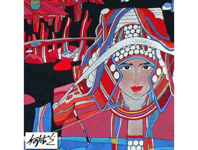 '1 ONLY! FIVE STAR COLLECTIBLE! Lady With A Thread by He Deguang'