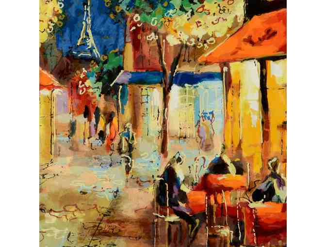 ***'Eiffel Tower' Limited Edition Serigraph on Wood Panel by Michael Rozenvain