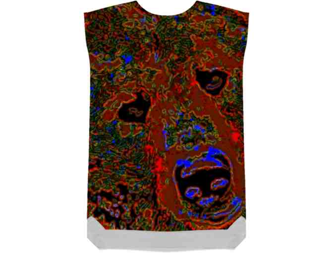 *'SILKY TENCEL SHIFT DRESS: ART-IFIED AND EXCLUSIVELY YOURS!'  'BEAR' BY WBK