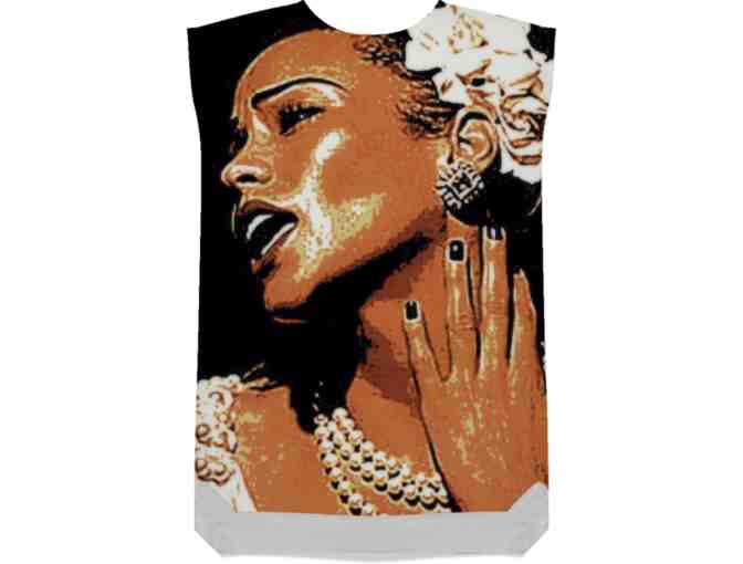 *'SILKY TENCEL SHIFT DRESS:  ART-IFIED AND EXCLUSIVELY YOURS!':  'BILLIE HOLIDAY' by WBK