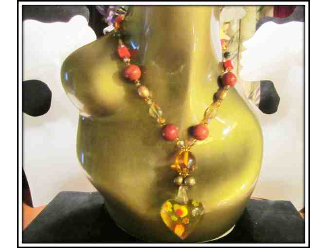 *A HEART FILLED WITH SUNSHINE!:  1/Kind Gemstone Necklace