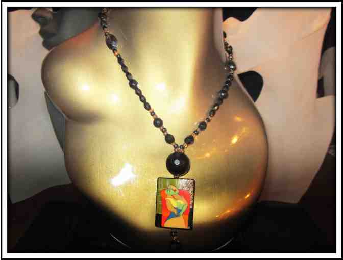 *A PICASSO JUST FOR YOU: 1/KIND GEMSTONE NECKLACE!