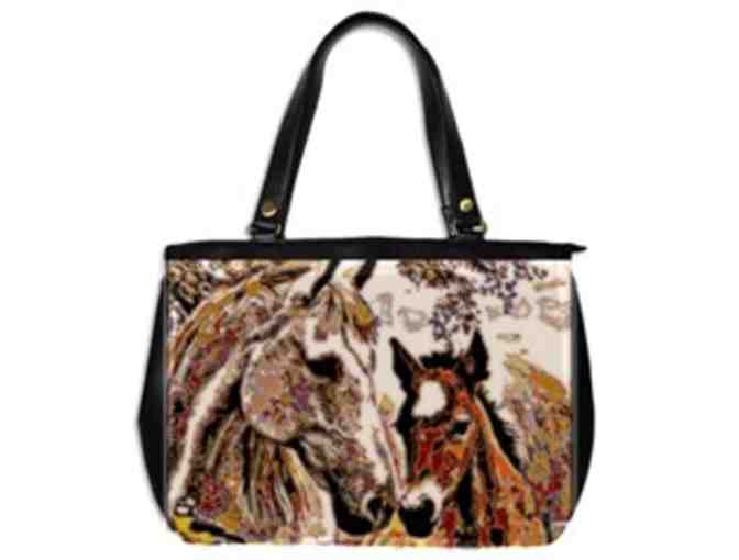 * 'HER LITTLE COLT' BY WBK: CUSTOM MADE LEATHER TOTE BAG!