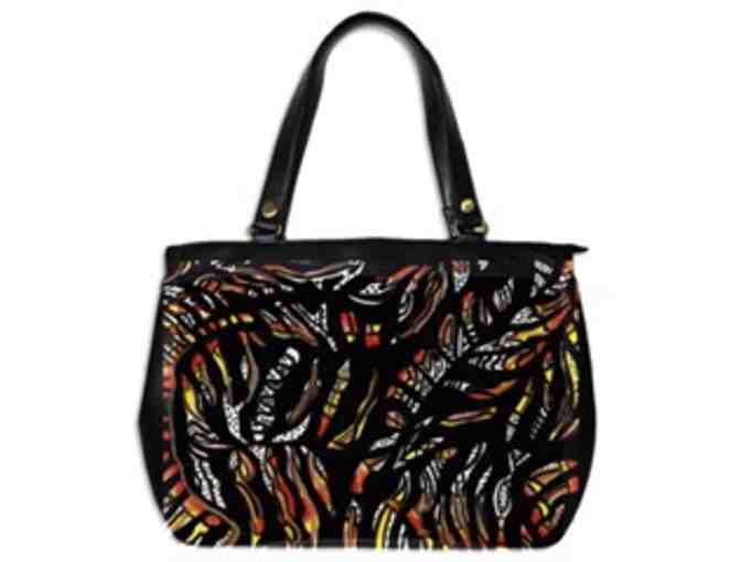 *  'WILD THANG!'  BY WBK: CUSTOM MADE LEATHER TOTE BAG!