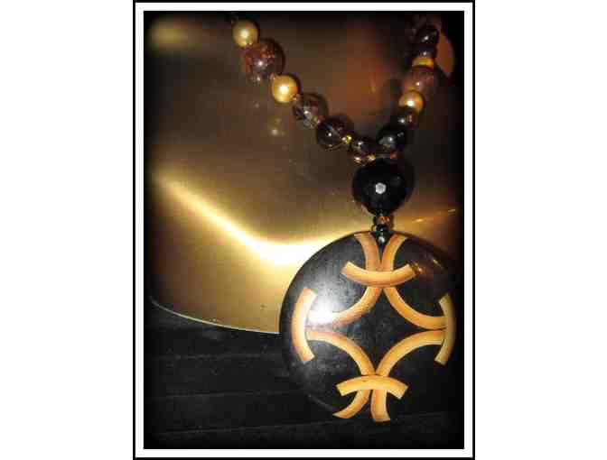 *A FOCAL POINT: 1/KIND GEMSTONE NECKLACE!