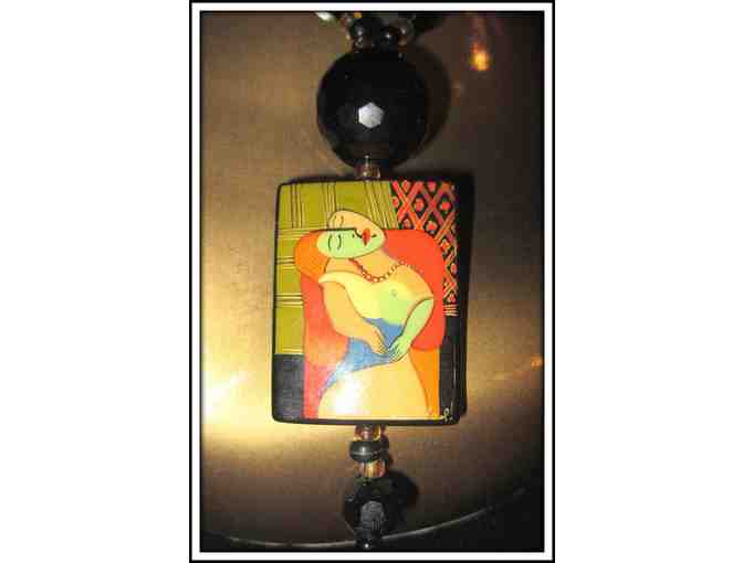 *A PICASSO JUST FOR YOU: 1/KIND GEMSTONE NECKLACE!