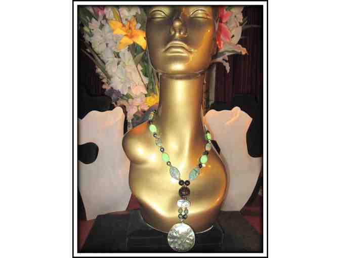 *A REFLECTION OF BEAUTY:  1/KIND GEMSTONE NECKLACE!