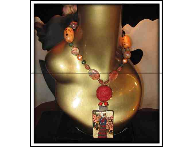 *A WORK OF ART II: 1/KIND GEMSTONE NECKLACE!