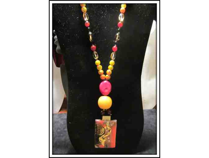 *A WORK OF ART: 1/KIND GEMSTONE NECKLACE