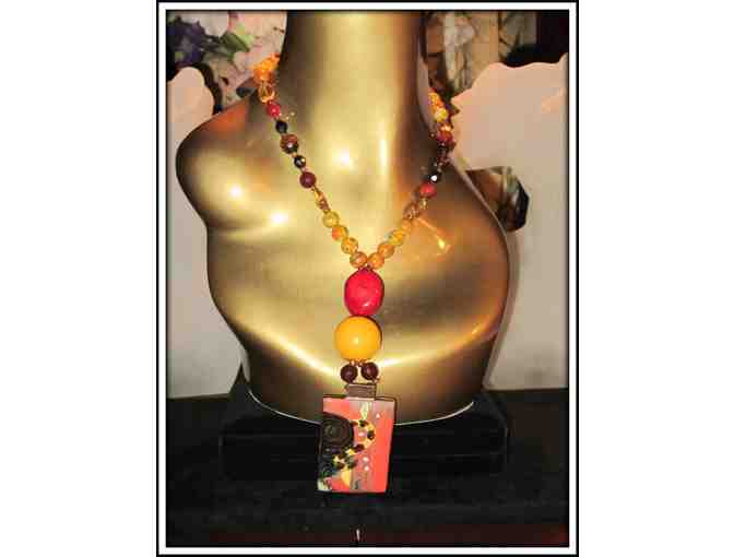 *A WORK OF ART: 1/KIND GEMSTONE NECKLACE