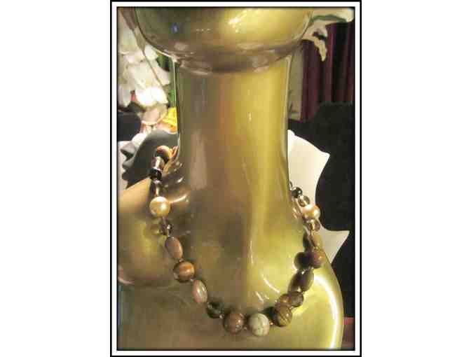 *BEAT OF THE DRUMS: 1/KIND GEMSTONE NECKLACE!