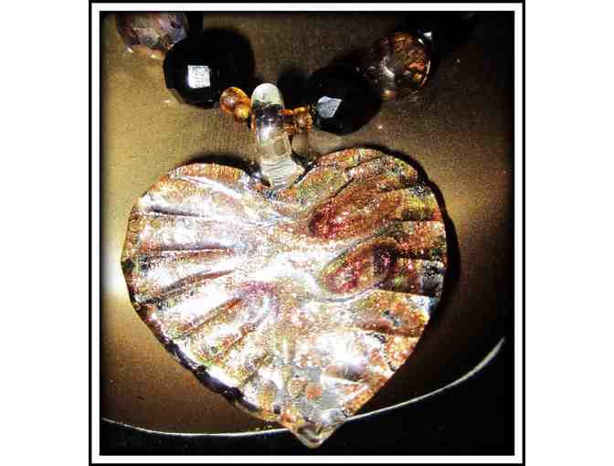 *HEARTS AFIRE:  1/Kind Gemstone Necklace!