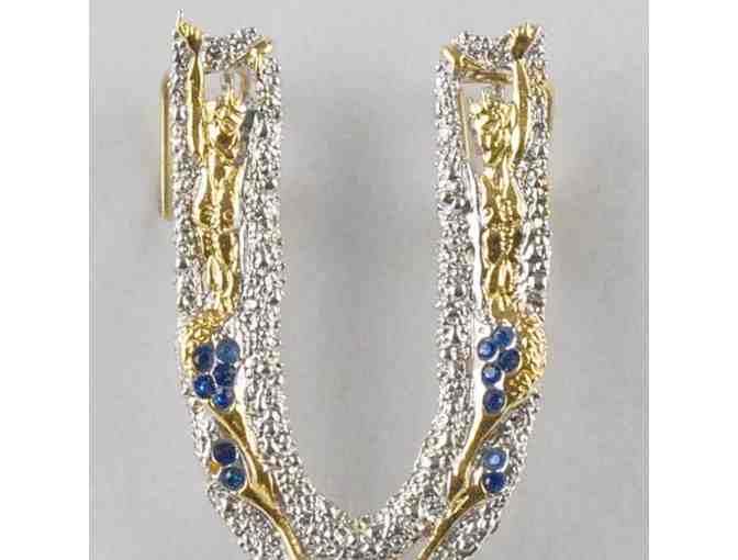 1 ONLY!From the 'Father Of Art Deco', Collectible Art to Wear by ERTE! 'U' Pendant/Brooch