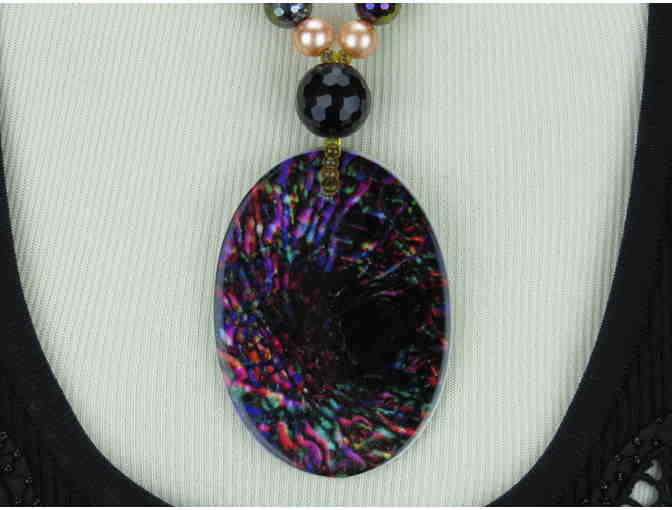 #53 by BeJeweled: 1/KIND, HANDMADE NECKLACE FEATURES SEMI PRECIOUS GEMS! 'STATEMENT'