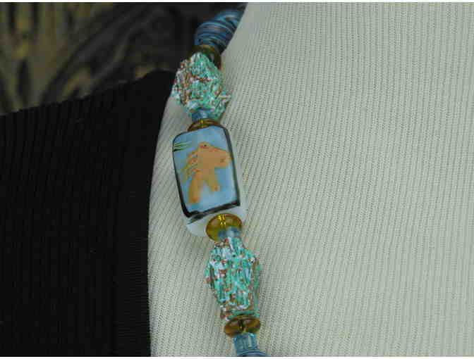 #119 by BeJeweled:  1/KIND, HANDCRAFTED NECKLACE W/SEMI PRECIOUS GEMS! 'STATEMENT'