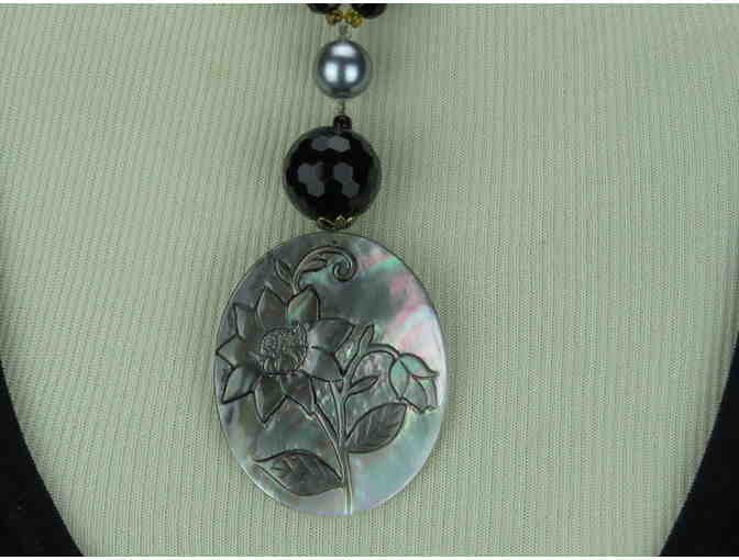 #166 by BeJeweled!: 1/KIND, HANDCRAFTED NECKLACE W/SEMI PRECIOUS GEMS! 'WHIMSICAL'