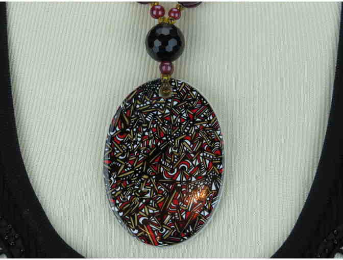 #146 by BeJeweled: 1/KIND, HANDCRAFTED NECKLACE!  'TRIBAL MOTIF'/STATEMENT