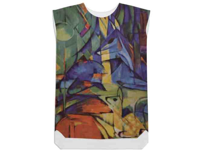 'DEER IN THE FOREST' by Franz Marc: SILKY! Versatile Shift Dress!