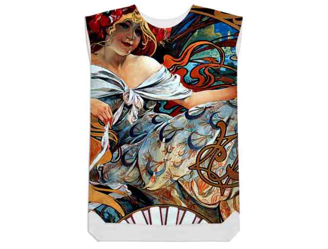 'BISCUITS' BY ALPHONSE MUCHA: SILKY TENCEL DRESS!