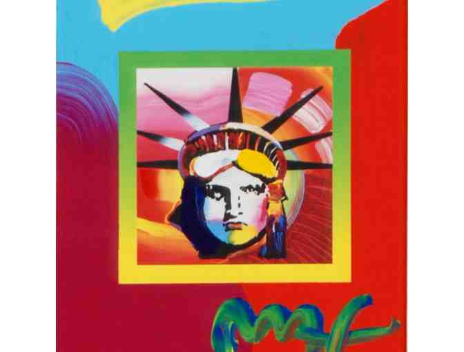 ! 1 ONLY!! ORIGINAL WORK!!': 'LIBERTY HEAD':   BY PETER MAX:  EXTREMELY COLLECTIBLE!!