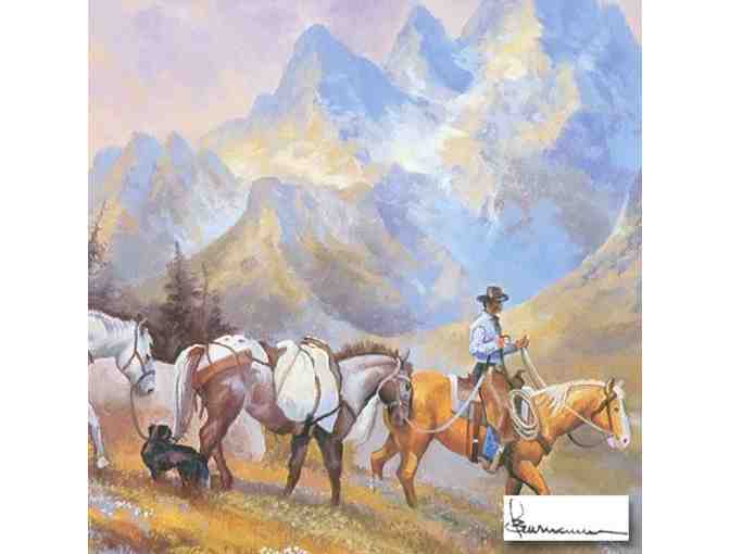 1 ONLY!!: 'PACKING OUT HIGH COUNTRY' BY STEFAN BAUMANN!!  COLLECTIBLE!