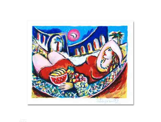 1 ONLY! : 'The Rest' Limited Edition Serigraph by Zamy Steynovitz (1951-2000) COLLECTIBLE!