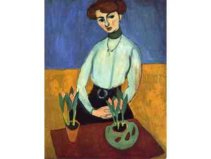 A3 GICLEE PRINT (BID) OR 30X40" CANVAS (BUY NOW): "Girl With Tulips" by Henri Matisse