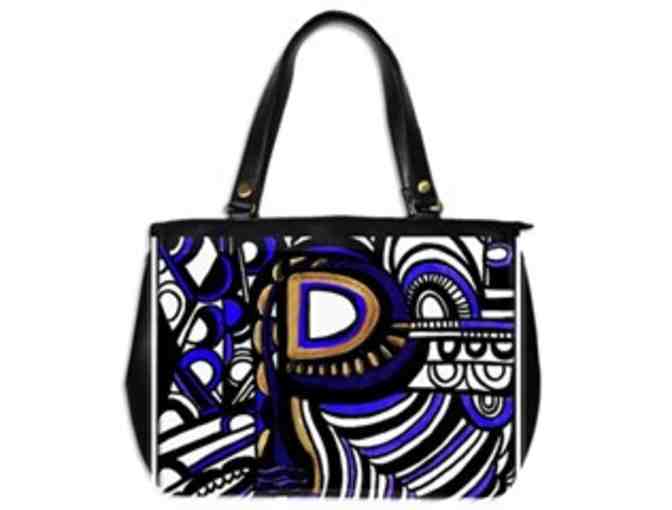 *'EXCLUSIVELY YOURS!':  CUSTOM MADE ART TOTE BAG!:  'INITIAL P'