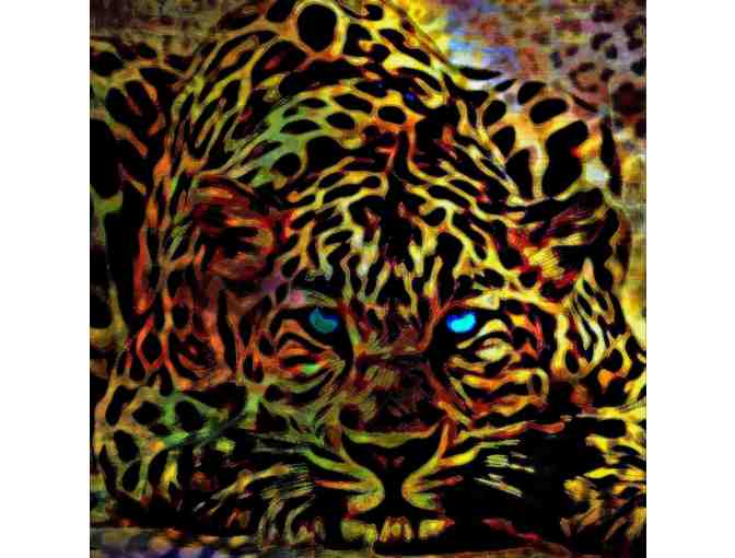 ! 2 SIDED ART DELUXE CUSHION CASE(S) +A3 GICLEE PRINT!: 'CROUCHING CHEETAH' BY WBK