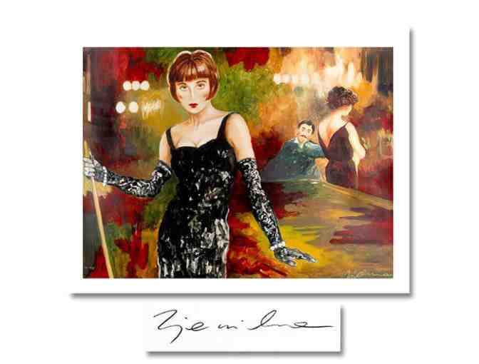 'EVER LOVED A WOMAN?' by Joanna Zjawinksa: Ltd Edition Hand Embellished Serigraph Canvas